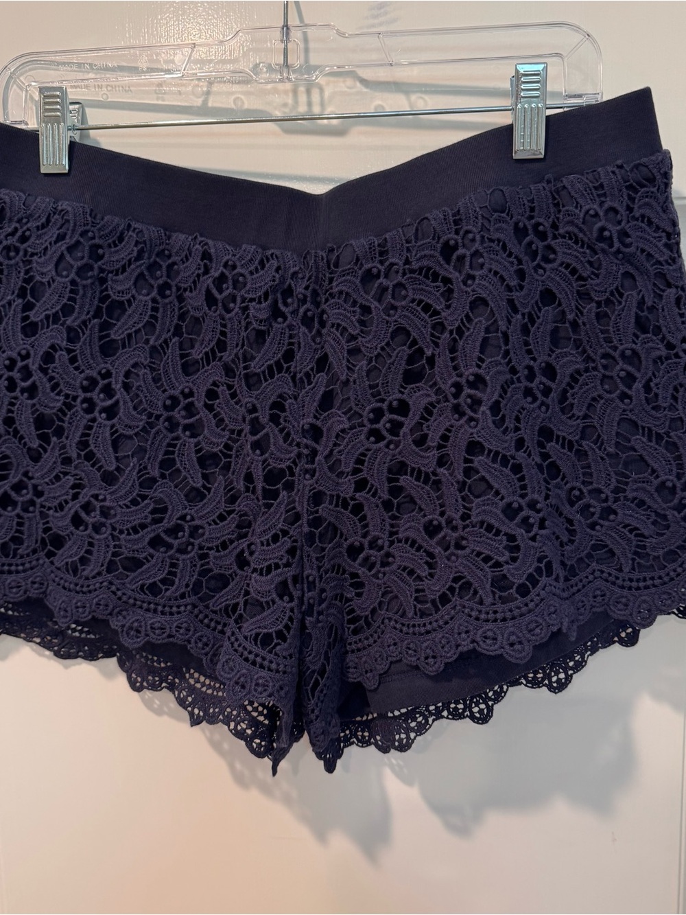 Lilly Pulitzer Navy lace shorts with Pink Label